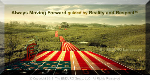Always Moving Forward guided by Reality and Respect™            the ENDURO Landscape  Copyright 2018  The ENDURO Group, LLC   All Rights Rerserved